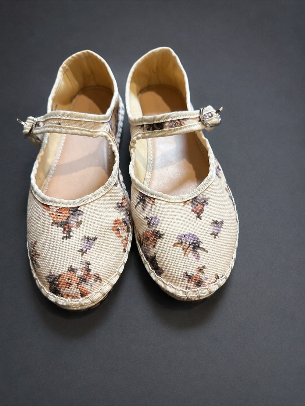Steve Madden "Bonbon" Floral Tapestry Mary Jane Flats